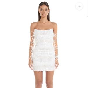 ELIYA THE LABEL TIFFANY WHITE DRESS ORIGINAL PRICE $300.00 USD